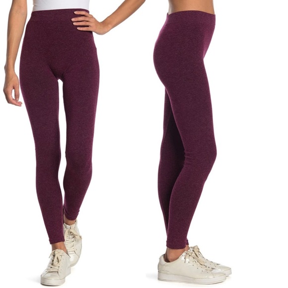 JUST ONE Pants - Softest Leggings Ever | Faux Cashmere in Plum - JUST ONE | NEW with Tags | Large